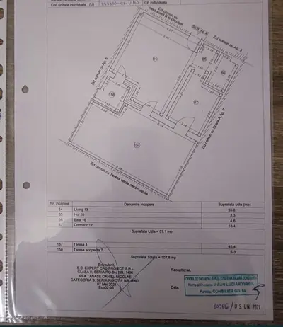 Ap 2 camere Tomis Park cu terasa 108 utili schimb