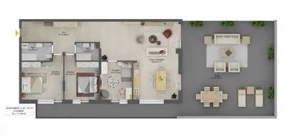 Penthouse 4 camere la cheie 111mp utili terasa 102mp D-na Stanca Sibiu
