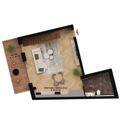 Apartament nou, 2 camere, 240 500 Euro. Comision 0.