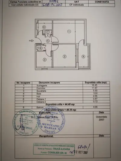 Apartament decomandat in Tomis 1