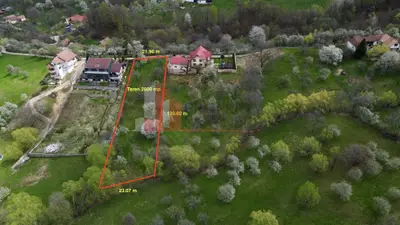 Teren intravilan 2500 mp- Sohodol, Bran – vedere panoramică