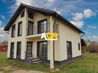 Casă nouă P+M, 5 camere, încălzire pardoseală, Alba-Micești, stânga