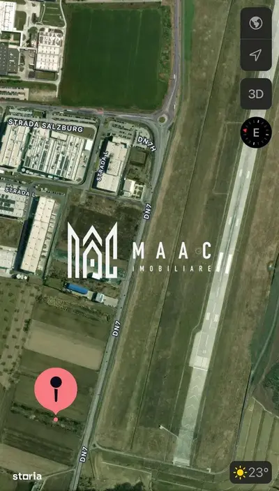 Teren Intravilan | 6400 mp | zona aeroport