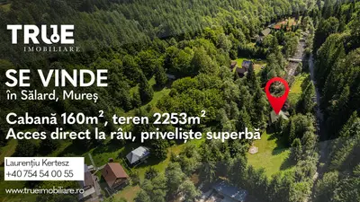 Cabană 160m² utili, teren 2253m², Salard, Mureș!