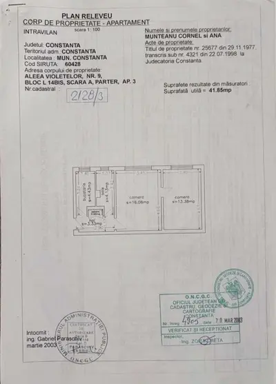 Apartament de vanzare-Casa de Cultura