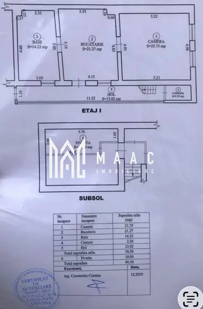 Apartament 2 camere | 76 MPU | Boxa | Parter | Ultracentral