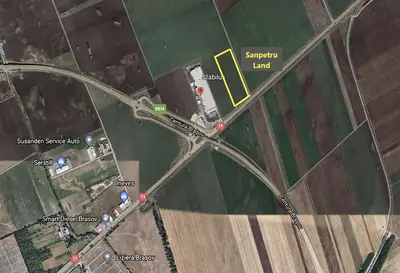 Teren intravilan 41.476 mp Sanpetru DN 11 Centura Brasov