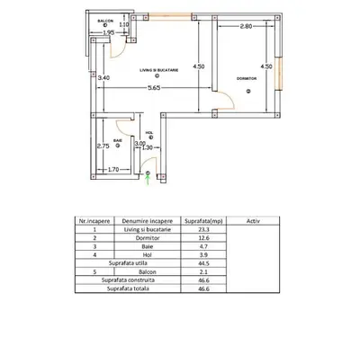 Apartament 2 camere, Zona Lisaura