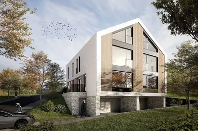 2 apartamene in vila, zona panoramica, Dambu Rotund