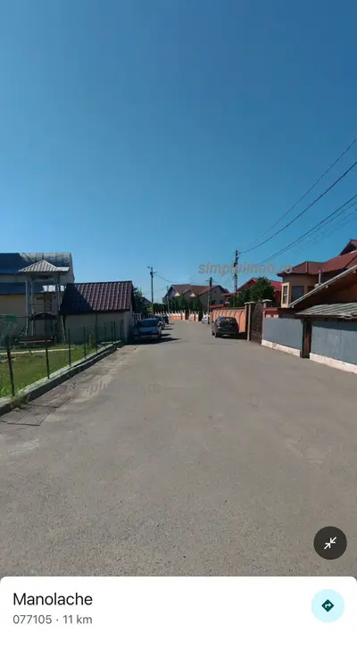 Teren 2400 mp cu utilitati comuna Manolache lLanga Centura Bucuresti