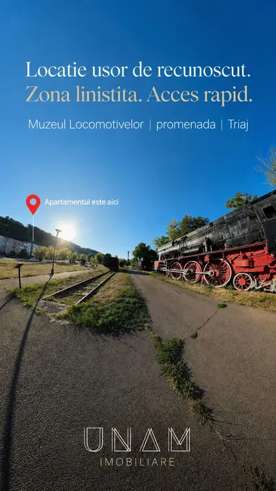 2 camere decomandate | Etaj1 | 55 mp | Triaj - Muzeul Locomotivelor | Resita