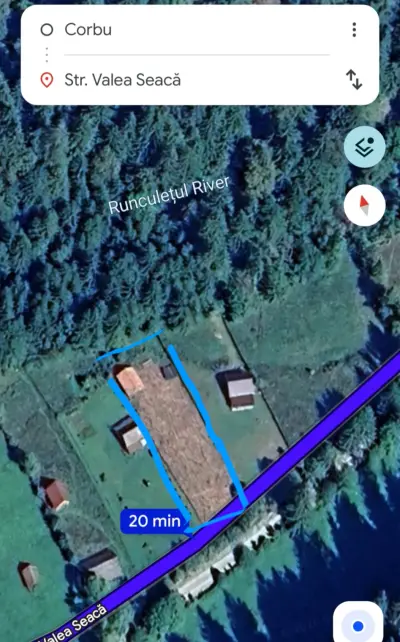 Teren agricol 1236 mp de vânzare în Corbu