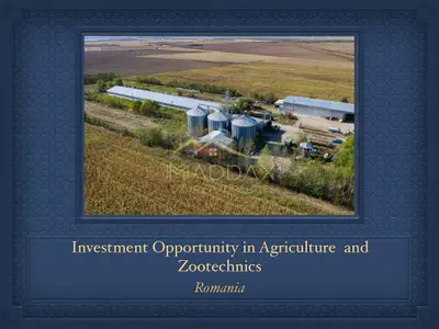 Investment Opportunity in Agriculture and Zootechnics 1000 ha near Targoviste