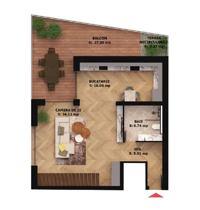 Apartament nou, 2 camere, 281 800 Euro. Comision 0.