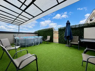 3 camere la cheie, bloc nou, 2 parcări subterane, terasă cu piscină
