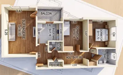 Apartament 3 camere ICIL - Ovidius | Decomandat, terasă izolată
