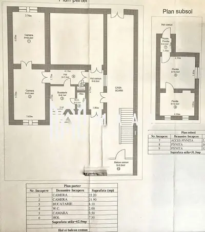 Apartament 2 camere garaj pivnita 31mp zona Andrei Saguna