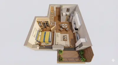 Apartament nou 2 camere în ARED AFI – Cel mai mic preț - comision 0